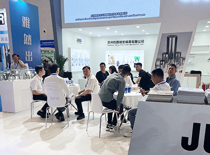 Jungu team at exhibition booth